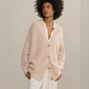 Jenni Kayne Cocoon Cashmere Cardigan Oatmeal